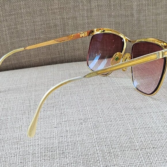 Tura Women Eyeglasses/Sunglasses Frame Gold Tone Vintage Glasses Made in Italy main image 5